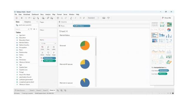 Perform the data visualization operations using Tableau on Adult and Iris datasets. смотреть онлайн