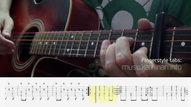 Stromae – Alors on Danse (fingerstyle acoustic solo guitar cover with tabs) смотреть онлайн