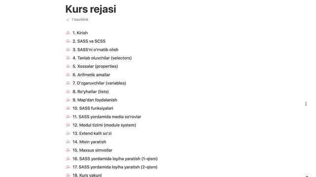 SASS | 1. Kirish смотреть онлайн