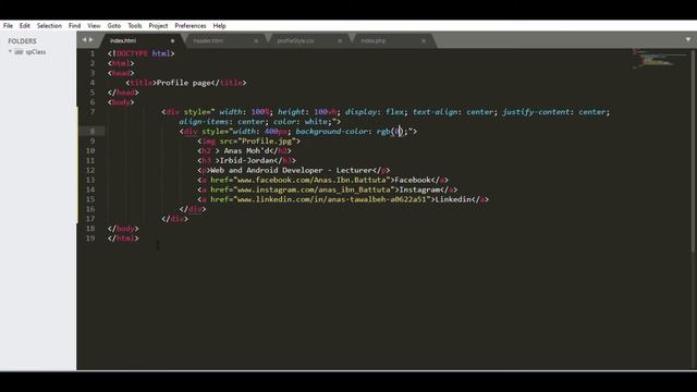 Profile page part 2 || HTML & CSS смотреть онлайн