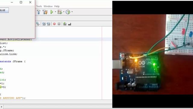 Simple Java Netbeans Arduino application that controls LED смотреть онлайн