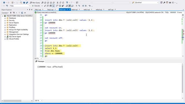 Tally tables in SQL Server смотреть онлайн