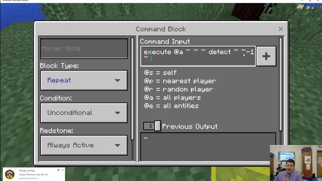 Fun with Command Blocks: The Detect (block) command смотреть онлайн