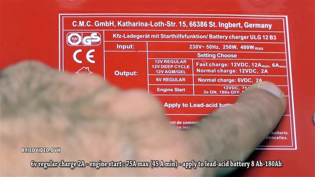 chargeur de batterie lidl ultimate speed ulg 12 voiture moto battery charger jump start function смотреть онлайн