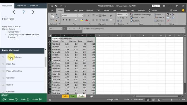 MOS Excel 2016 Exam Project Review 2 смотреть онлайн
