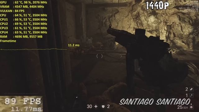 Wolfenstein 2 / II The New Colossus - GTX 1060 - G4560 - 1080p - 1440p - 4K - Benchmark смотреть онлайн