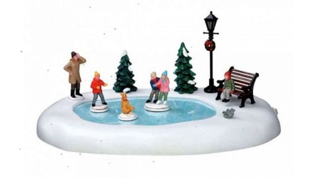 Настольная композиция На катке, динамика (Lemax) обзор 54922-lemax производитель LEMAX (Нидерланды)