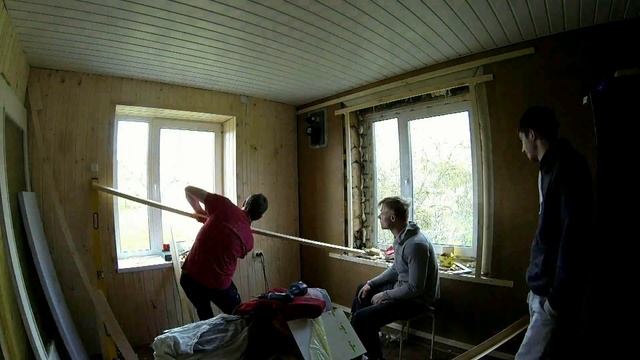 Ремонт дачи за #пятьсек .Вагонка.Первый этаж. смотреть онлайн