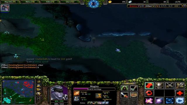 Warcraft3 Dota v6.77b Garena #1 смотреть онлайн