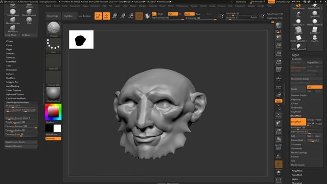 Intro to ZBrush 012 - Perspective, Cameras, and the Draw Menu! Also head variants!! смотреть онлайн