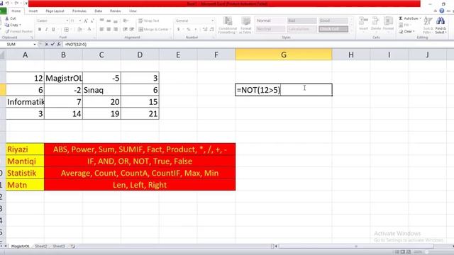 MİQ-SERTİFİKASİYA İNFORMATİKA-EXCEL DÜSTUR, XƏTA MİSALLARI ORXAN MƏMMƏDOV смотреть онлайн