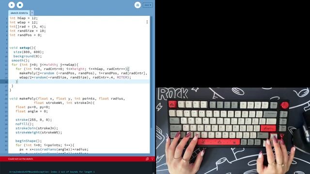 ASMR Programming - Colorful Random Shapes - No Talking смотреть онлайн