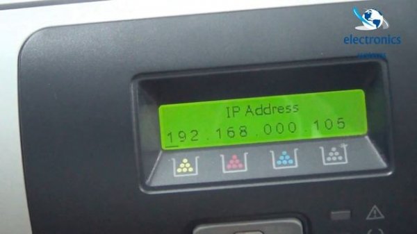 Hp Color Laser Jet CP5225 Printer Automatic IP network settings