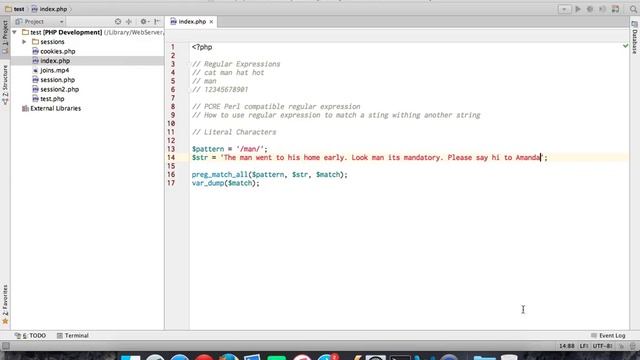 36. التعبيرات النمطية Regular Expressions - literals and wild card meta character смотреть онлайн