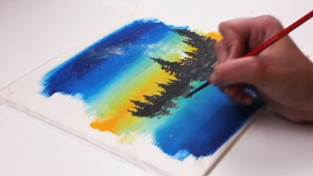 Как нарисовать озеро