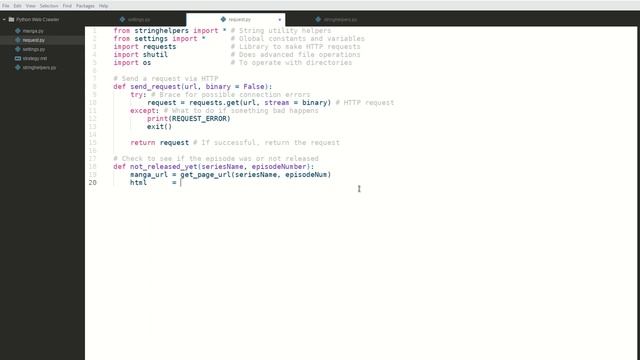 Scraping the web with Python - Building a manga downloader (Part 5: Requests) смотреть онлайн