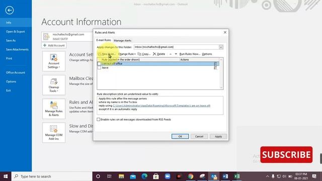 How to Create Auto Reply (Out of Office) in Outlook 2016/2019 смотреть онлайн