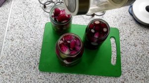 Маринованная редиска на зиму целиком
