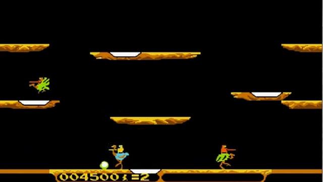 Atari game Joust gameplay lvl 4 смотреть онлайн