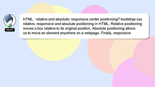 HTML : relative and absolute; responsive center positioning? bootstrap css смотреть онлайн