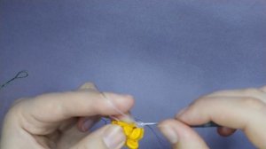 фиалка крючком