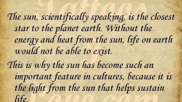 Sun Tattoo Meanings смотреть онлайн