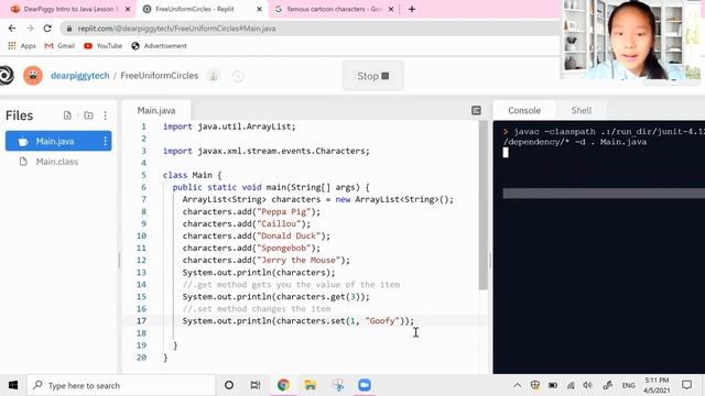 DearPiggy's Introduction to Java - ArrayList Methods смотреть онлайн