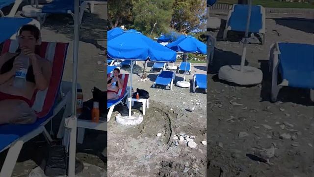 Cyprus. Limassol. Beach. Morning. Кипр. Пляж Лимассол утро. смотреть онлайн