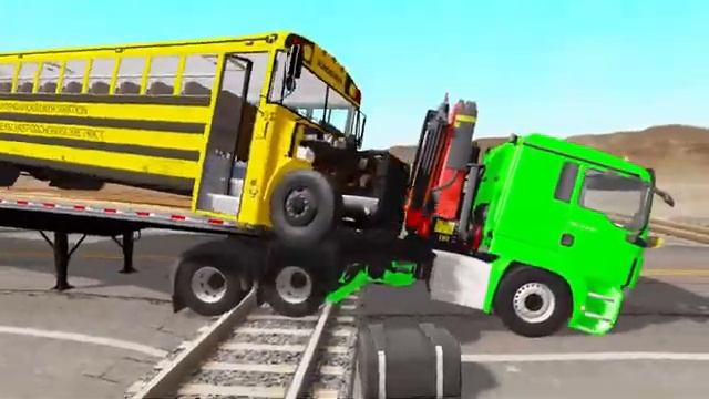 DACIA, TRACTOR, VOLSKWAGEN, FORD, BMW COLOR POLICE CARS TRANSPORTING WITH TRUCKS - BeamNG.drive смотреть онлайн