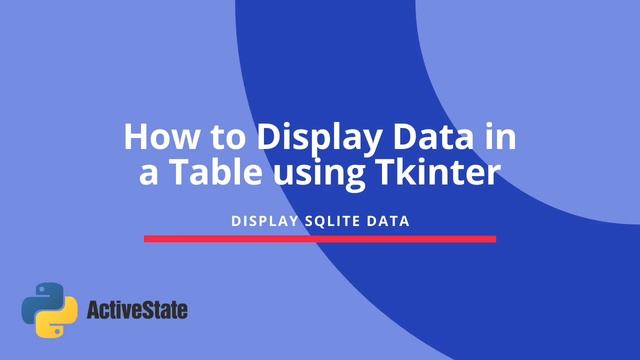 How to Display Data in a Table using Tkinter смотреть онлайн