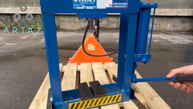 Гидравлический пресс для сто 4 тонны AE&T T61204M ручной привод смотреть онлайн