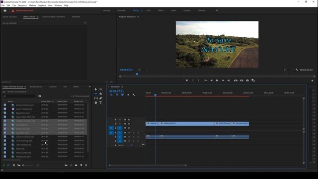 Remove Unused Footage - Adobe Premiere Pro Tutorial смотреть онлайн
