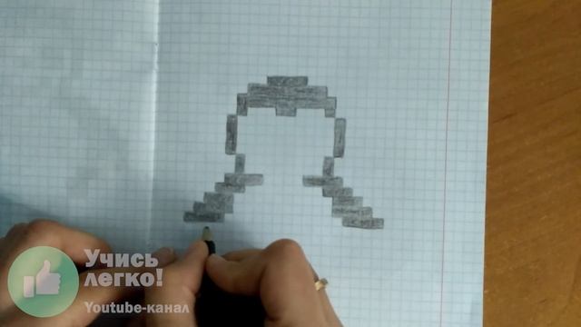 Рисунки по клеточкам. ? Рисование по клеточкам - пингвин смотреть онлайн