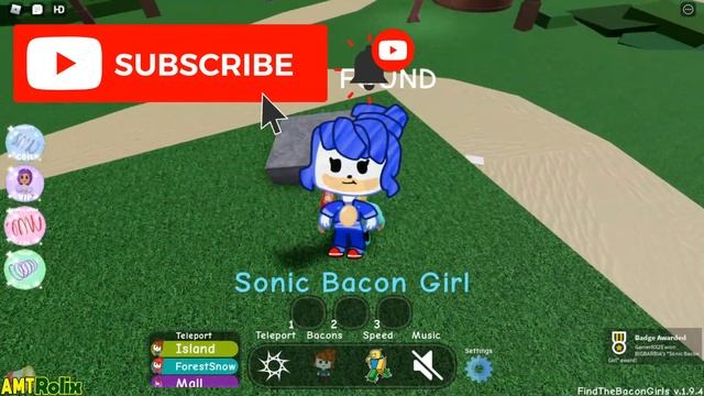 How To Get ALL 3 NEW BADGES in Find The Bacon Girls - ROBLOX