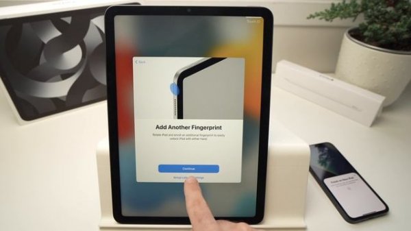 Connect iPhone to iPad Air 5 (2022) to Setup Quick Start