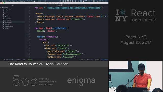 The Road to Router v4 - Ryan Florence @ ReactNYC смотреть онлайн