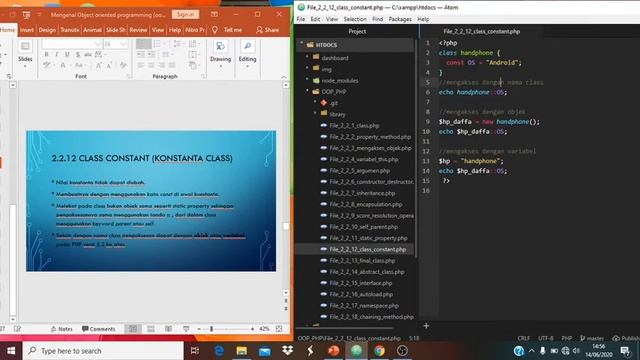 Mengenal Object Oriented Programming (Part 2) 3.Class Constant смотреть онлайн