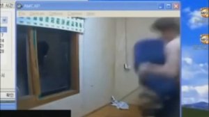 Angry Korean Gamer throws his chair out of the f*cking window