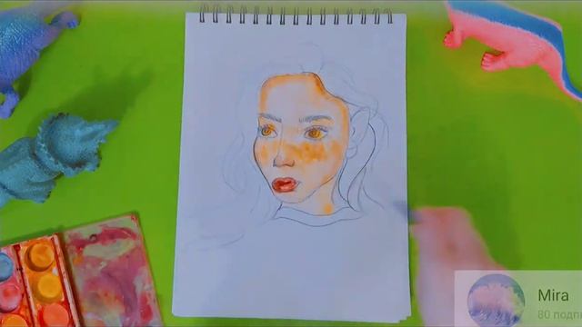 РИСУЮ ПОРТРЕТ ПО ФОТО/ ТЕХНИКА МАЗКОВ/ MIRA?? смотреть онлайн