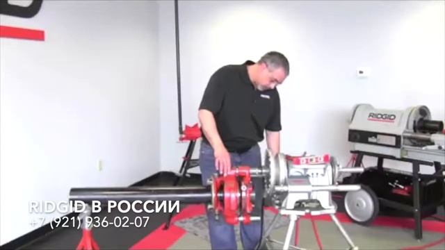 Нарезать резьбу на трубах большого дитаметра до 6 дюймов. Трубный клупп Ridgid 161. Нарезать резьбу смотреть онлайн