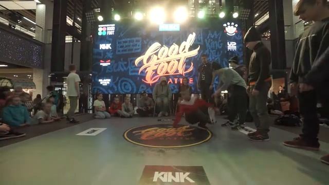Щепин Слава vs Зуеф Стефан | 1/8 Break Dance Kids | Good Foot Battle смотреть онлайн