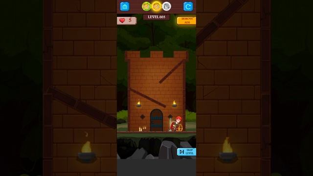 hero rescue puzzle gameing part 2|| save princess|| pull the pin gameplay|| Android iOS game смотреть онлайн