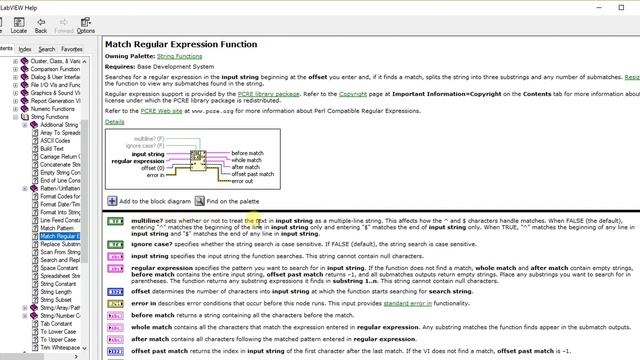 LabVIEW | String Paletter 08 - Match Regular Expression смотреть онлайн