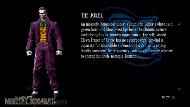 Mortal Kombat vs DC Universe - Playstation 3 & Xbox 360 - The Joker - Biography смотреть онлайн