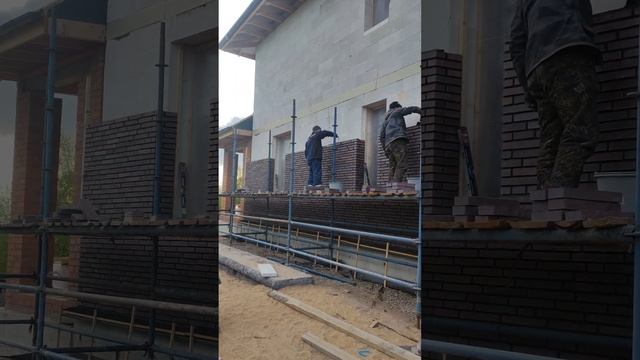 Клатка клинкерного ригельного кирпича.