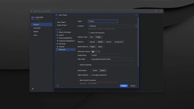 Minecraft Plugins - Creazione del progetto Intellij IDEA смотреть онлайн