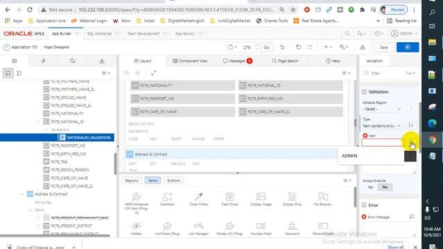How to VALIDATION IN ORACLE APEX ITEM смотреть онлайн