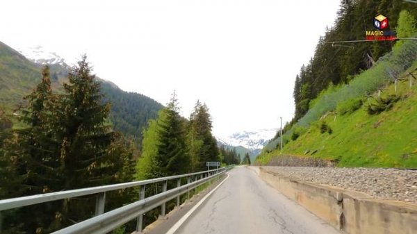 Relaxing Road Trip Series in Switzerland ?? Ep#13 - Scenic Drive From Sedrun To Oberalp Pass Grison