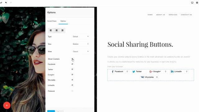 Social Sharing Buttons for Joomla! Website Builder Gridbox смотреть онлайн