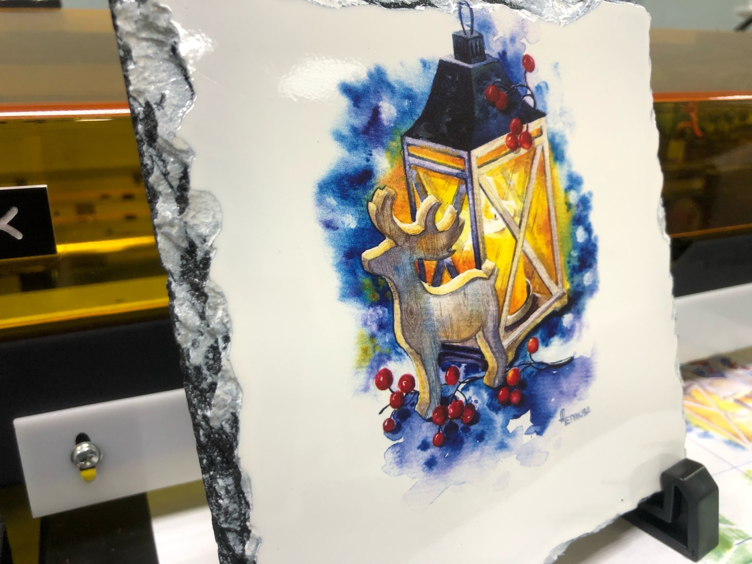 УФ Печать на фотокамне смотреть онлайн